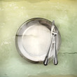 Dinner place setting, old-style