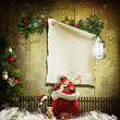 Illustration: Art vintage Christmas greeting card Art vintage Christmas greeting card