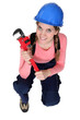 Female plumber