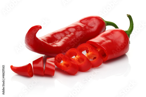 Photo: Sliced Red pepper Sliced Red pepper