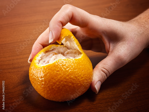 Photo: Tangerine peeling Tangerine peeling