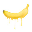 Melting and dripping banana