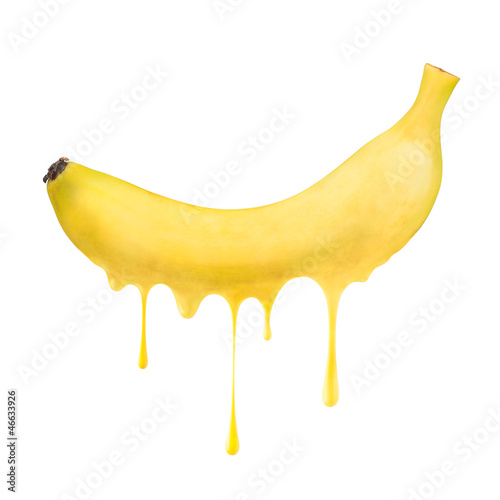Photo: Melting and dripping banana Melting and dripping banana