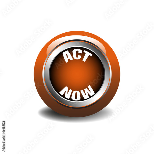 Vector: Act now button Act now button