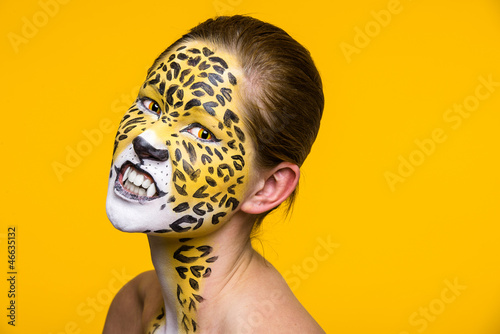 Photo: leopard girl leopard girl