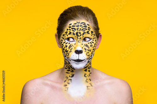 Photo: leopard girl leopard girl