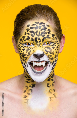 Photo: leopard girl leopard girl