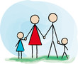 Familie Strichmännchen