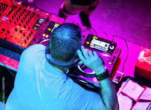 Photo: Dj playing the track Dj playing the track