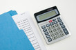 Colorful Folder and Calculator