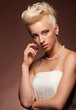 Woman with beautiful hairstyle