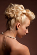 Woman with beautiful hairstyle