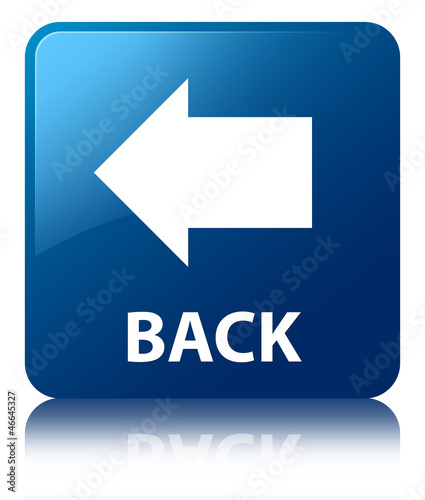 Illustration: BACK (Arrow Icon) Blue Square Button BACK (Arrow Icon) Blue Square Button