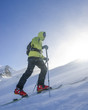 auf Skitour unterwegs