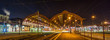 Strasbourg railway station at night. Alsace, France
