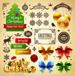 Vector: Christmas decoration vector elements set Christmas decoration vector elements set