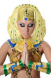 The girl-dancer in a costume of the Pharaoh