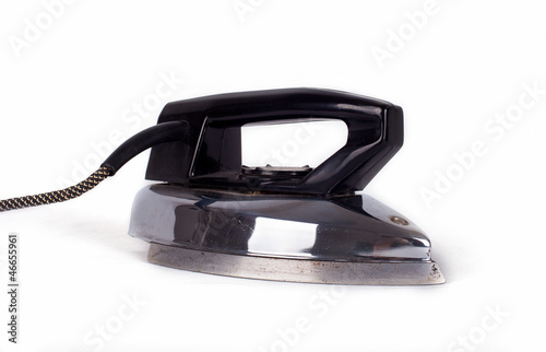 Photo: Old iron isolated on white background Old iron isolated on white background