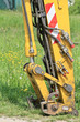 Foto: Hydraulikanschluss eines Baggerarmes Hydraulikanschluss eines Baggerarmes