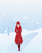 snowy walk