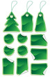 Vektor: Green labels Green labels