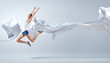 Modern style dancer posing