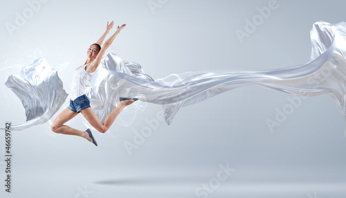 Photo: Modern style dancer posing Modern style dancer posing