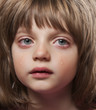 Photo: portrait of a crying little girl portrait of a crying little girl