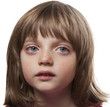 Photo: portrait of a crying little girl - white background portrait of a crying little girl - white background