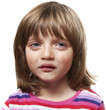 Photo: crying little girl - white background crying little girl - white background