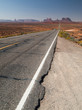 Route de Monument Valley - à perte de vue