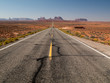 Route de Monument Valley - à perte de vue