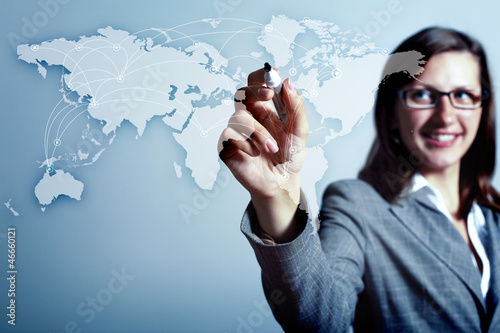 Photo: Internet concept of global technology Internet concept of global technology