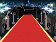 Red carpet, photographers, driver and a luxury car