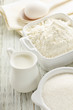 Photo: Flour, eggs, milk, sugar Flour, eggs, milk, sugar