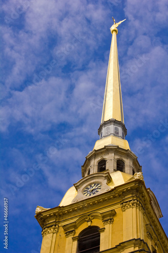 Photo: The spire of the Peter and Paul Sobor The spire of the Peter and Paul Sobor