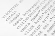 Printed internet html code