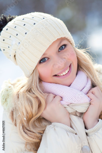 Photo: Woman in winter Woman in winter