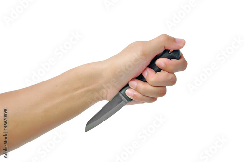 Photo: Knife in a hand Knife in a hand