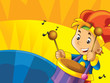 Cartoon kids with instruments