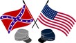 American Civil War. stencil. first variant