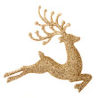 Flying gold reindeer