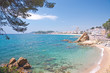 der beliebte Badeort lloret de Mar an der Costa Brava
