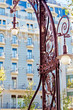 Famous Modernist Streetlamp in Barcelona, Catalonia