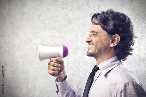 Photo: Announcing Office Worker Announcing Office Worker