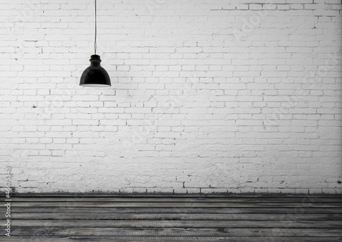 Illustration: room with ceiling lamp room with ceiling lamp