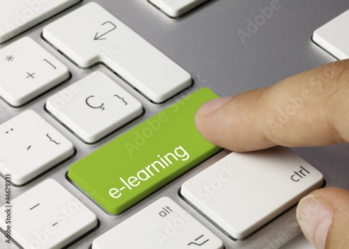 Photo: elearning keyboard. Finger elearning keyboard. Finger