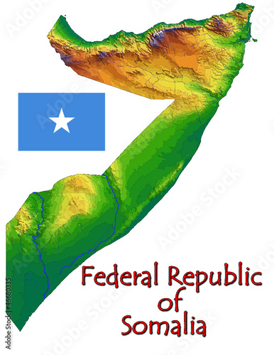 Vector: Somalia Africa national emblem map symbol motto Somalia Africa national emblem map symbol motto