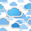 Clouds seamless background