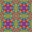 Pop art vector pattern in funky disco style